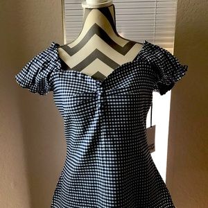 Unique vintage off the shoulder blouse